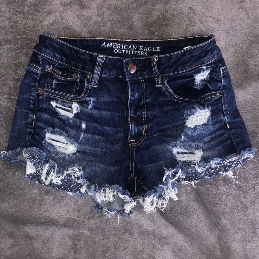 American Eagle High Rise Short Shorts